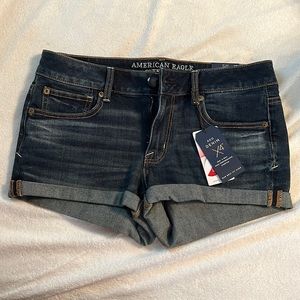 American Eagle Shorts - Size 8 ; Shortie Low-Rise Stretch